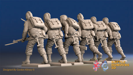 US Airborne advancing Mohawk rear view alternate