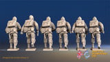 US Airborne BAR team advancing Mohawk rear view