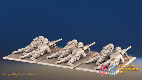 US Airborne heavy machine gun team rear view alternate set
