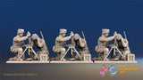 US Airborne mortar team