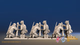 US Airborne mortar team rear view alternate set