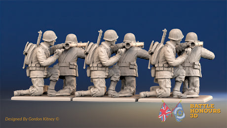 US GI bazooka team rear view