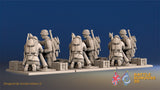 US GI mortar team rear view