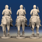 Union cavalry galloping shell jacket kepi with pistol rear view