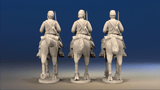Union cavalry trotting shell jacket with sword rear view
