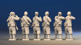 Union Zouave firing line rear view
