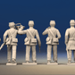 Union firing line sack coat command rear view