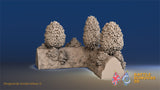 WW2 thin bocage corner terrain section 2 alternate view