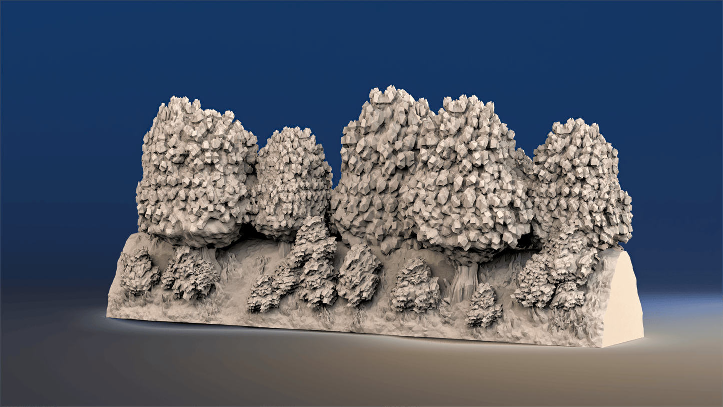 WW2 Normandy thick bush straight bocage terrain alternate render