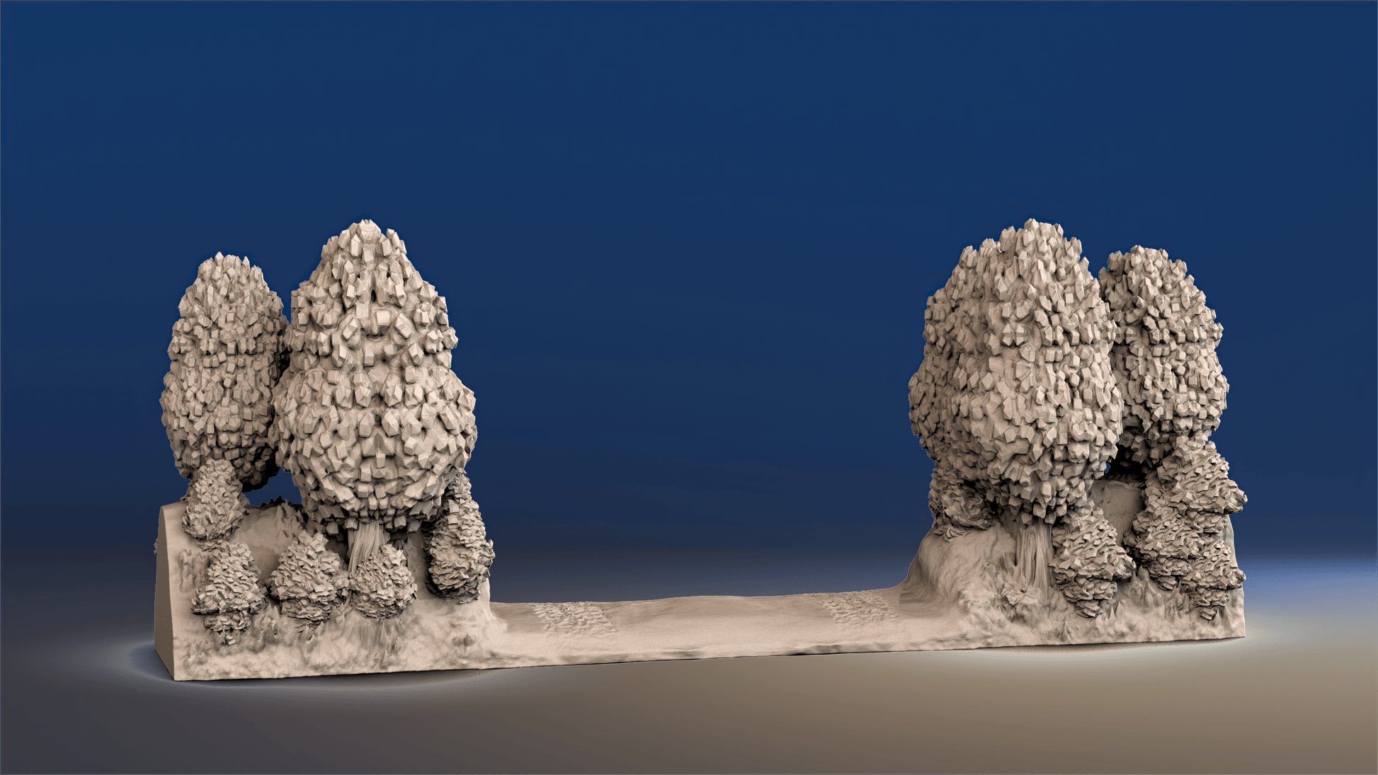WW2 Normandy thick bush breakthrough bocage terrain alternate render