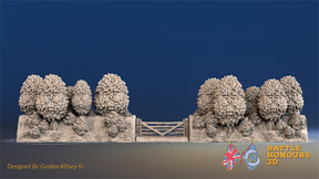 WW2 wide bocage gate terrain section alternate view