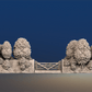 WW2 Normandy thick bush bocage hedgerow gate alternate render