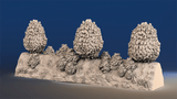 WW2 Normandy thin bush straight bocage terrain alternate render