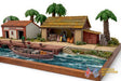 Colonial Caribbean warehouse terrain model graphic