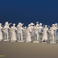 Peninsular War Spanish Guerrilla Battalion Firing Line - With Monks - 24 figures, rear view