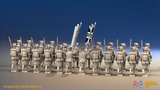 Napoleonic Scottish Highland Battalion Advancing - Kilts - 24 figures, rear view