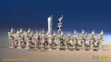 Napoleonic British Light Infantry Battalion Firing Line - Belgic Shako - 24 figures, rear view