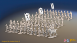 Napoleonic Spanish Cazadores Regiment Firing Line - Gaiters - 72 infantry and mounted commander, front view