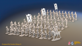 Napoleonic Spanish Cazadores Regiment Firing Line - Gaiters - 72 infantry and mounted commander, front view