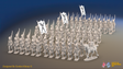 Napoleonic Spanish Cazadores Regiment March Attack - Gaiters - 72 infantry and mounted commander, front view