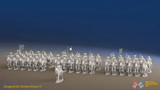 ACW Confederate Virginia Cavalry Brigade - Galloping - 37 mounted figures, front view
