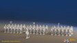 ACW Confederate Virginia Cavalry Brigade - Trotting - 37 mounted figures, front view
