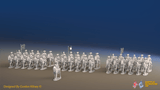 ACW Confederate Virginia Cavalry Brigade - Trotting - 37 mounted figures, front view