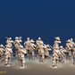 ACW Confederate Zouave Battalion Skirmishing - 24 Figures, rear view