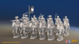 ACW Confederate Virginia Cavalry Regiment - Galloping - 12 mounted figures, front view