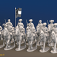 ACW Confederate Virginia Cavalry Regiment - Trotting - 12 mounted figures, front view