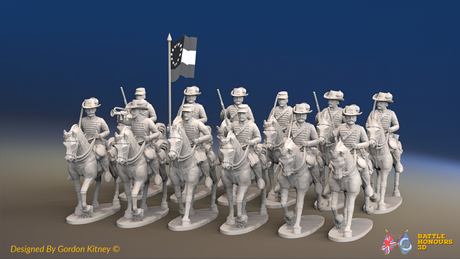 ACW Confederate Virginia Cavalry Regiment - Trotting - 12 mounted figures, front view
