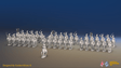 Napoleonic British Light Dragoon Brigade - Tarleton Helmets, Galloping - 37 mounted figures, front view