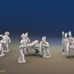 Napoleonic British Royal Horse Artillery Battery - 3 guns and 12 figures, front view