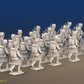 Napoleonic Scottish Highland Pipes and Drums Band - Kilts - 24 figures, rear view