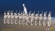 Napoleonic French Line Infantry Battalion Advancing - Jackets and Shakos - 24 figures, front view