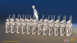 Napoleonic French Line Infantry Battalion Marching - Jackets, Bicornes - 24 figures, front view