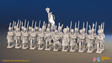 Napoleonic French Line Infantry Battalion Marching - Greatcoats, Shakos and Gaiters - 24 figures, front view