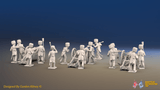 Napoleonic French Imperial Guard Horse Artillery Battery - 3 guns and 13 figures, rear view