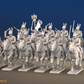 Napoleonic French Cuirassier Regiment - Galloping - 12 mounted figures, front view