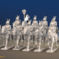 Napoleonic French Cuirassier Regiment - Trotting - 12 mounted figures, front view