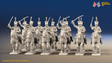 Napoleonic Portuguese Light Cavalry Regiment - Galloping - 12 mounted figures, front view