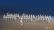Napoleonic Spanish Light Dragoon Brigade - Galloping - 37 mounted figures, front view
