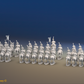 Napoleonic Spanish Light Dragoon Brigade - Trotting - 37 mounted figures, rear view