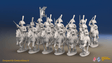 Napoleonic Spanish Light Dragoon Regiment - Galloping - 12 mounted figures, front view