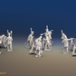 Napoleonic Spanish Horse Artillery Battery - 3 guns and 12 figures, rear view