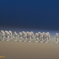 WW2 Royal Marine Commando Platoon - Battle Dress - 30 figures, front view