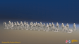 WW2 Soviet Infantry Platoon - Summer Uniforms - 30 figures, front view