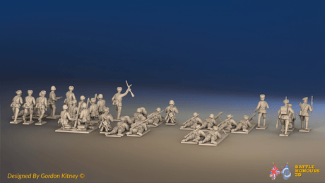 WW2 Soviet Support Platoon - Padded Uniforms - 30 figures, rear view