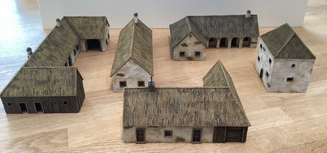 Customer-painted 15mm Austrian Village terrain set by Battle Honours 3D