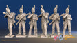 French Tarleton Voltigeurs loading and firing in trousers
